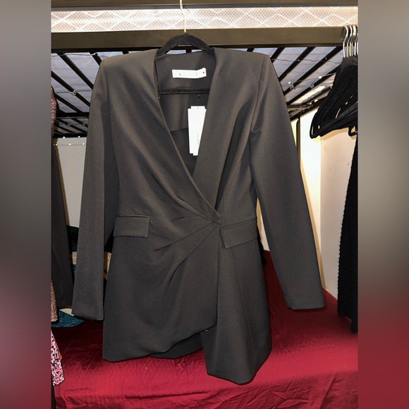 formal black dress for girls ALEXANDER WANG WOMEN Blazer Dress Black – MAISONDEFASHION.COM